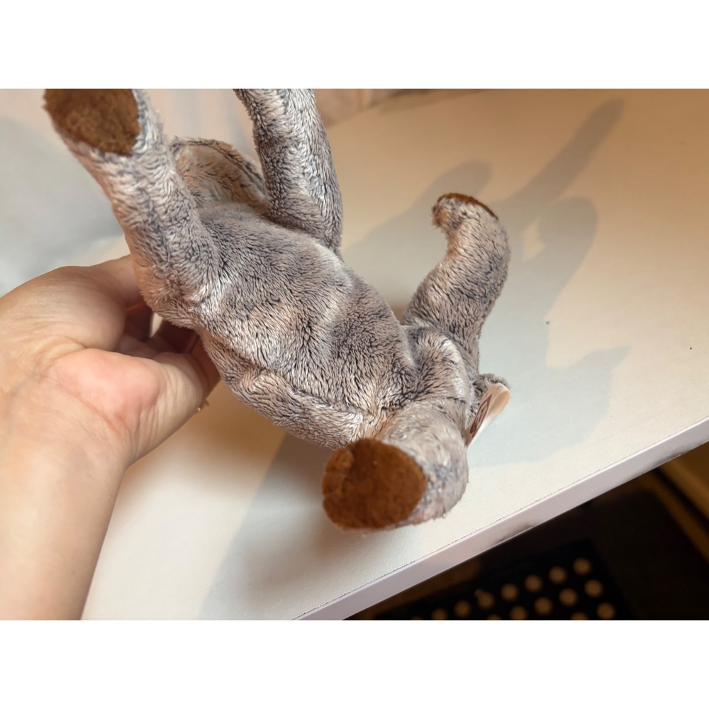 Ty Beanie Baby Titan the Dog Grey Mastiff Plush Toy 2005 40248 - Picture 8 of 8